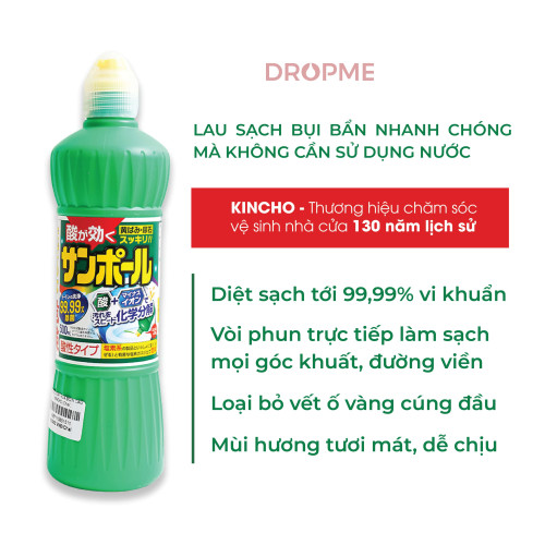 Nước tẩy rửa bồn cầu Kincho, không mùi, tẩy sạch cặn canxi